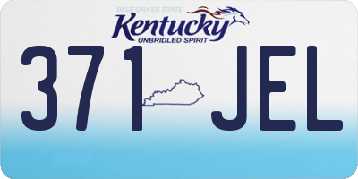 KY license plate 371JEL