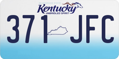 KY license plate 371JFC