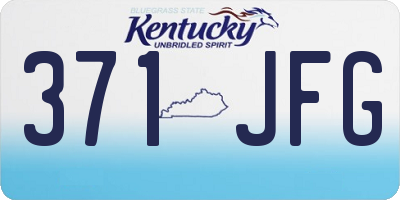 KY license plate 371JFG
