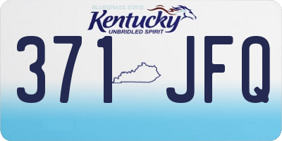 KY license plate 371JFQ