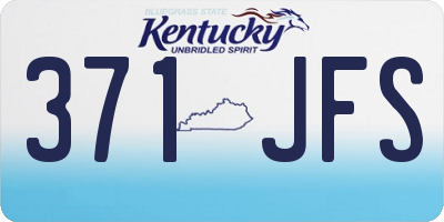 KY license plate 371JFS