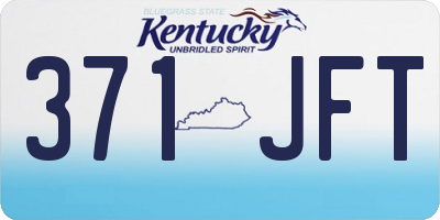 KY license plate 371JFT