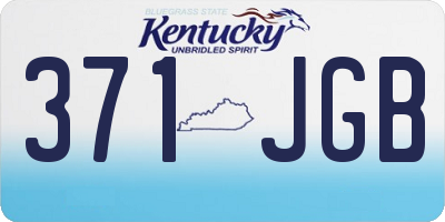 KY license plate 371JGB