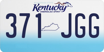 KY license plate 371JGG
