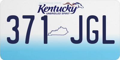 KY license plate 371JGL
