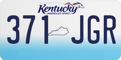 KY license plate 371JGR