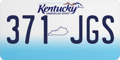 KY license plate 371JGS