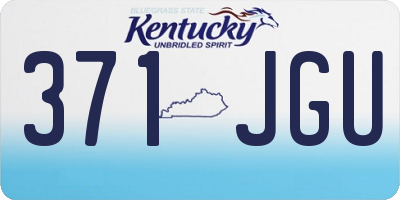 KY license plate 371JGU