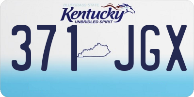 KY license plate 371JGX