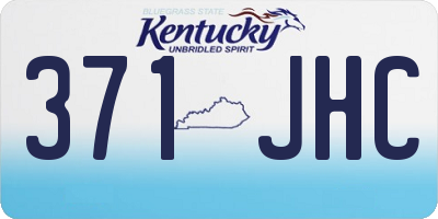 KY license plate 371JHC