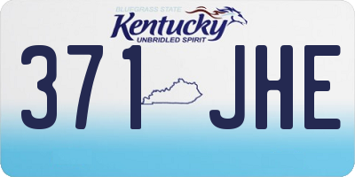 KY license plate 371JHE