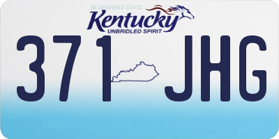 KY license plate 371JHG