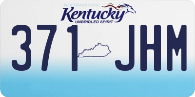 KY license plate 371JHM