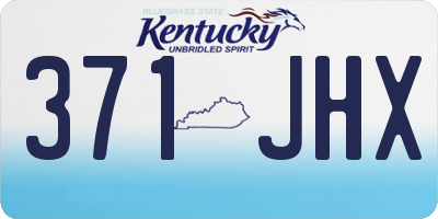 KY license plate 371JHX