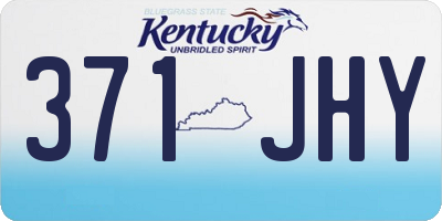 KY license plate 371JHY