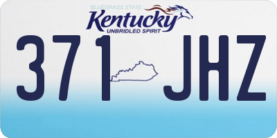 KY license plate 371JHZ