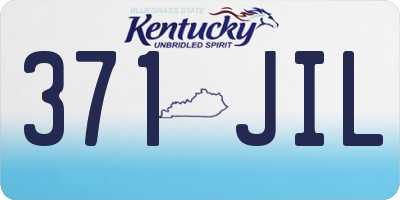 KY license plate 371JIL