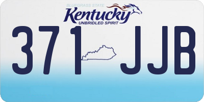 KY license plate 371JJB