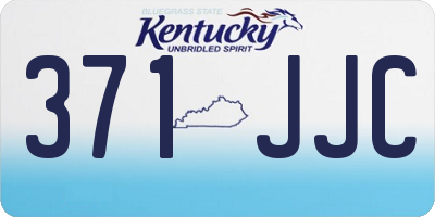 KY license plate 371JJC