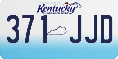KY license plate 371JJD