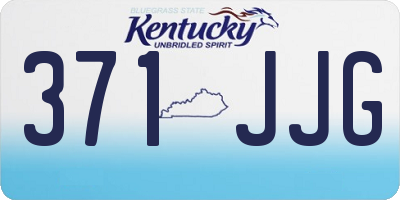 KY license plate 371JJG