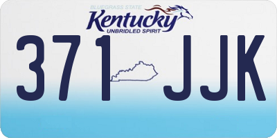 KY license plate 371JJK