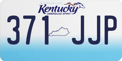 KY license plate 371JJP