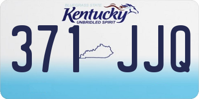 KY license plate 371JJQ