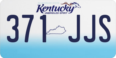 KY license plate 371JJS
