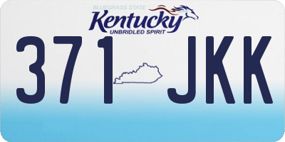 KY license plate 371JKK