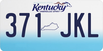 KY license plate 371JKL