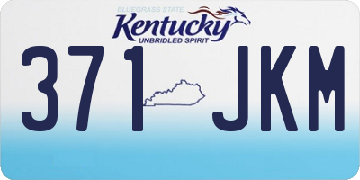 KY license plate 371JKM