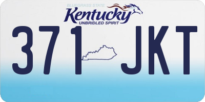 KY license plate 371JKT