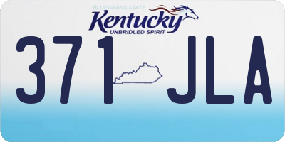 KY license plate 371JLA