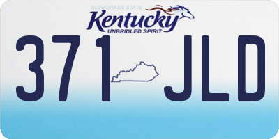 KY license plate 371JLD