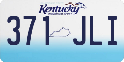 KY license plate 371JLI
