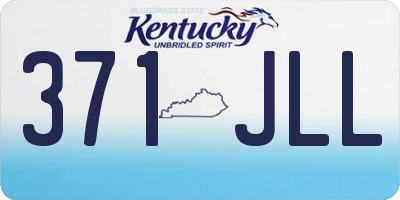 KY license plate 371JLL