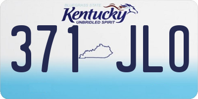KY license plate 371JLO