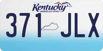 KY license plate 371JLX