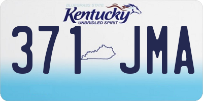 KY license plate 371JMA