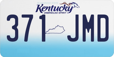 KY license plate 371JMD