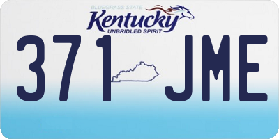 KY license plate 371JME
