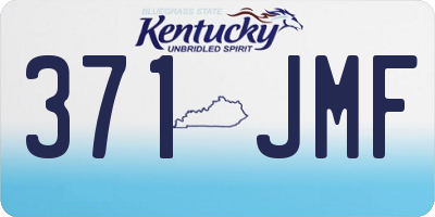 KY license plate 371JMF
