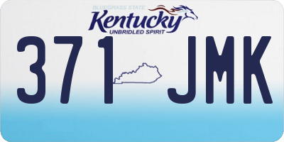 KY license plate 371JMK