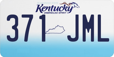 KY license plate 371JML