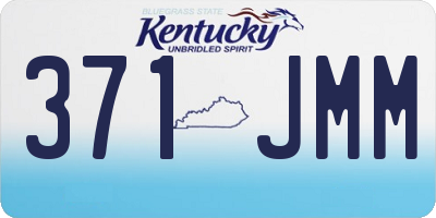 KY license plate 371JMM