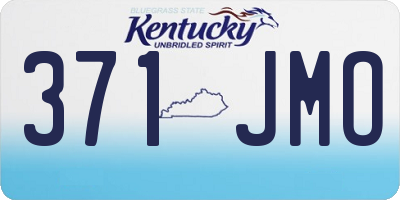 KY license plate 371JMO