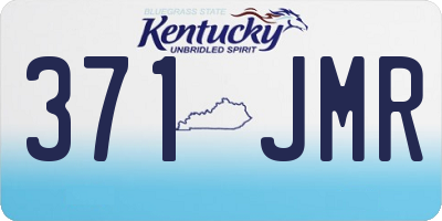 KY license plate 371JMR