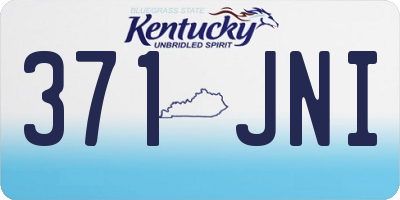 KY license plate 371JNI