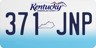 KY license plate 371JNP